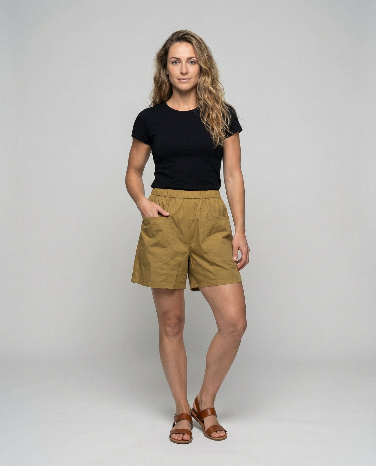 Shorts Donna in Cotone Taglio Largo - Brentozzi