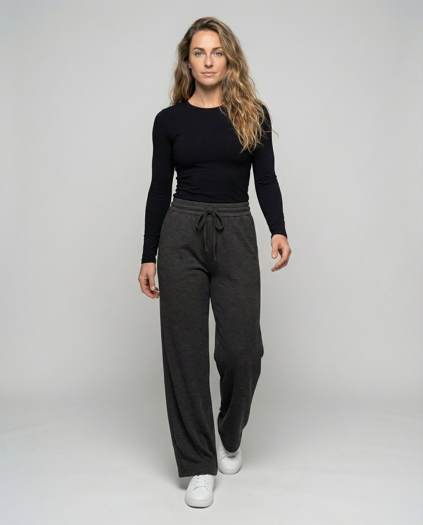 Pantaloni Donna Comodi Vita Elastico Taglio Largo - Brentozzi