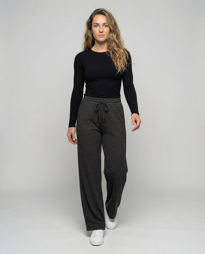 Pantaloni Donna Comodi Vita Elastico Taglio Largo - Brentozzi