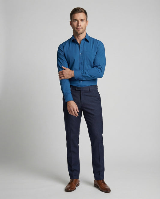 Camicia Uomo Stretch Slim Fit Stiro Facile - Brentozzi