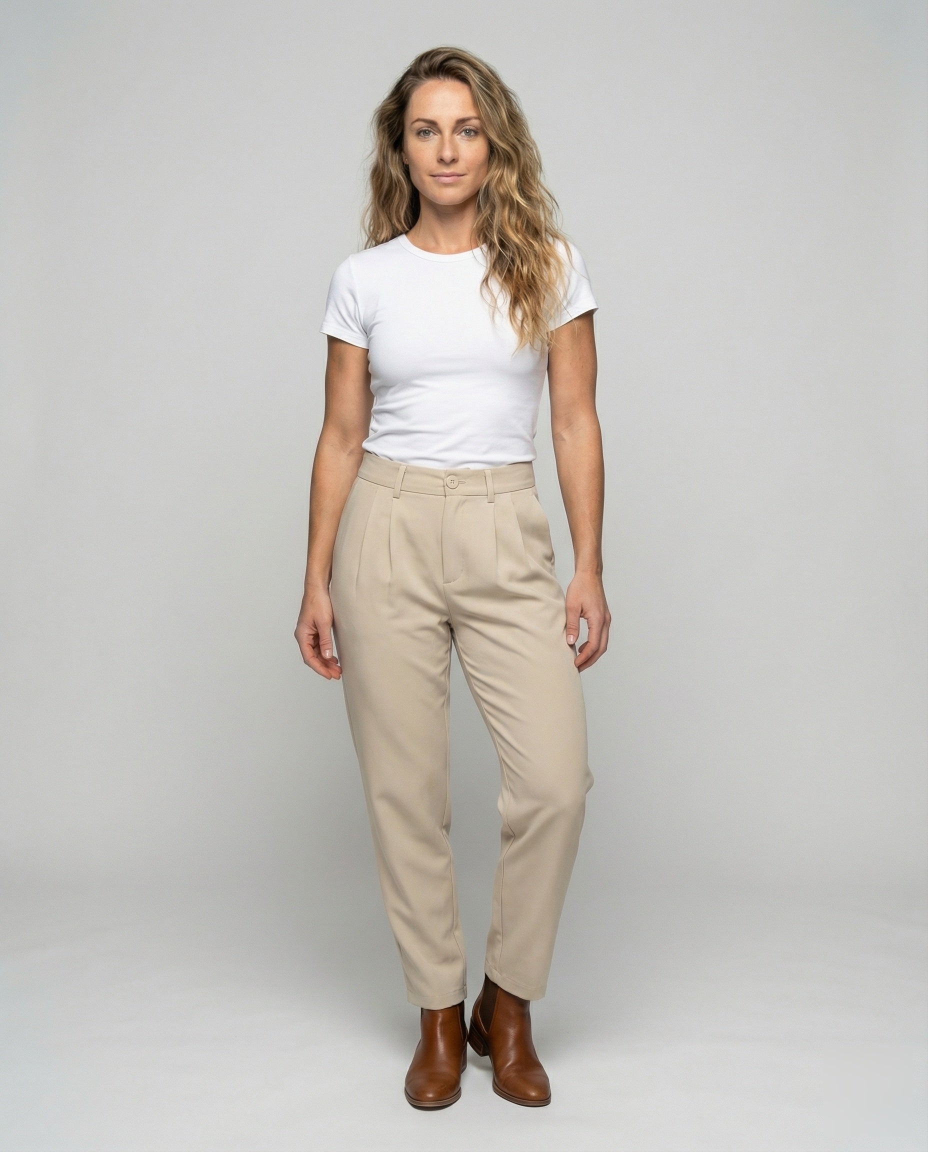 Pantaloni Donna a Piega Gamba Dritta - Brentozzi