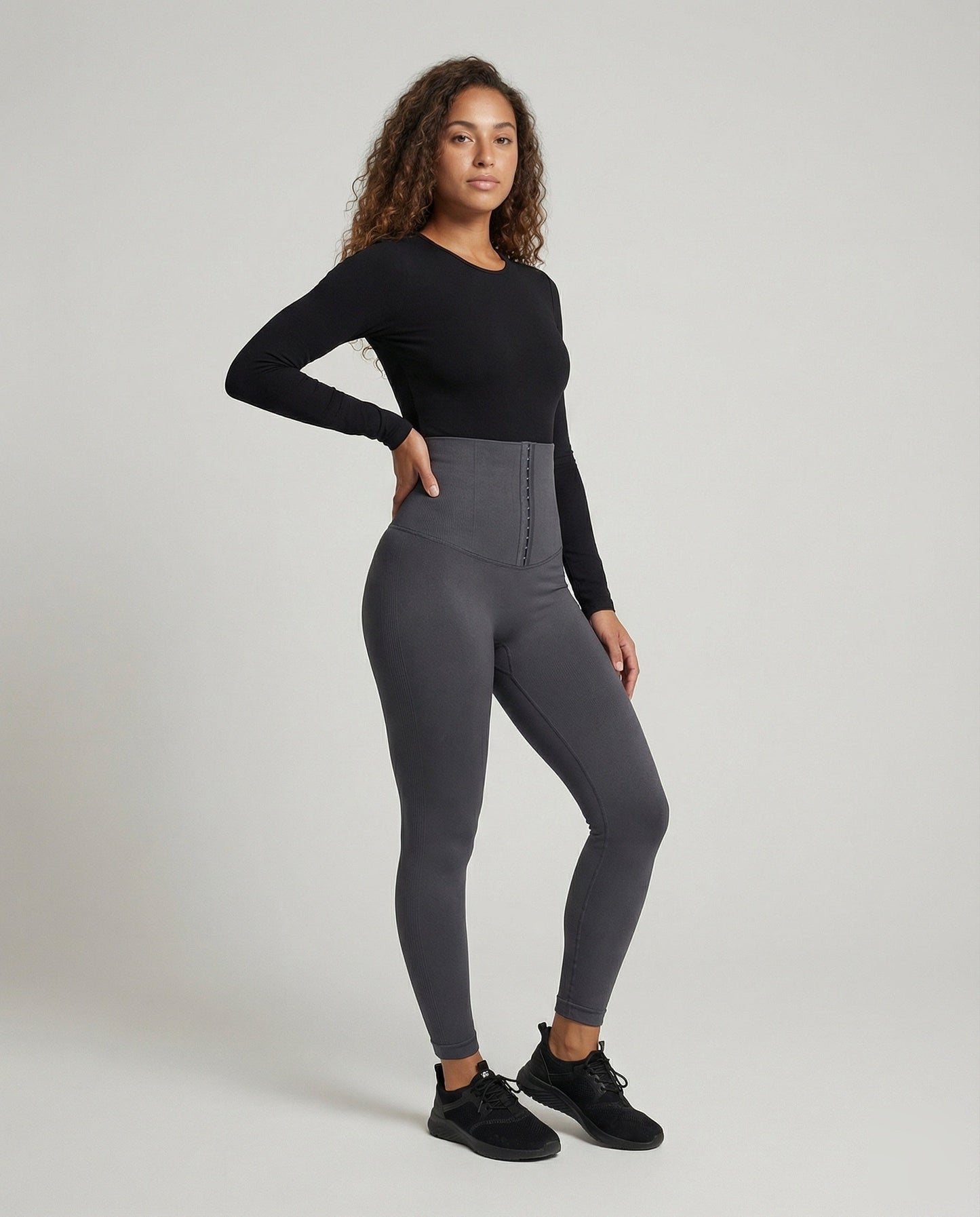 Leggings Donna Modellanti con Chiusura a Ganci - Brentozzi