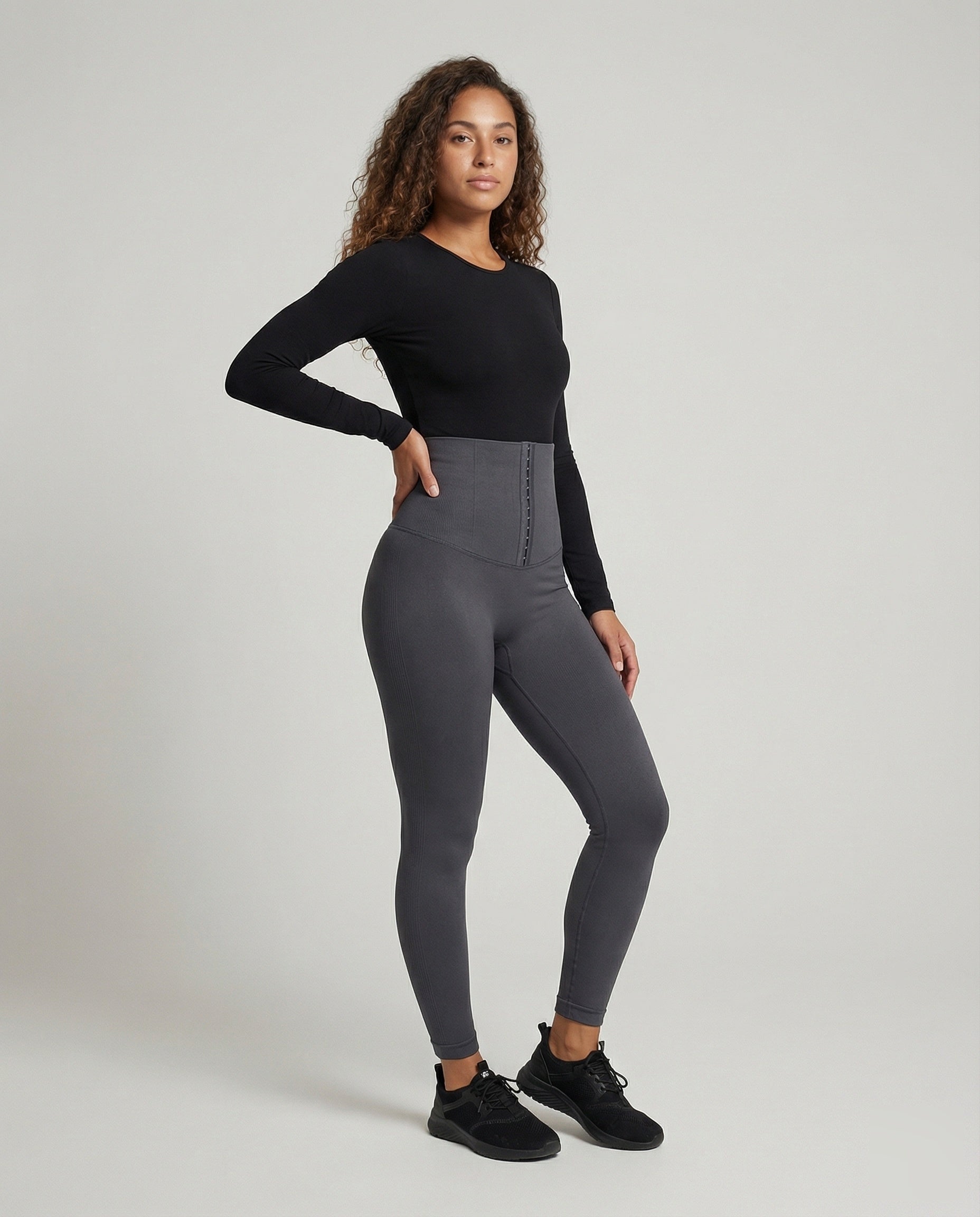 Leggings Donna Modellanti con Chiusura a Ganci - Brentozzi