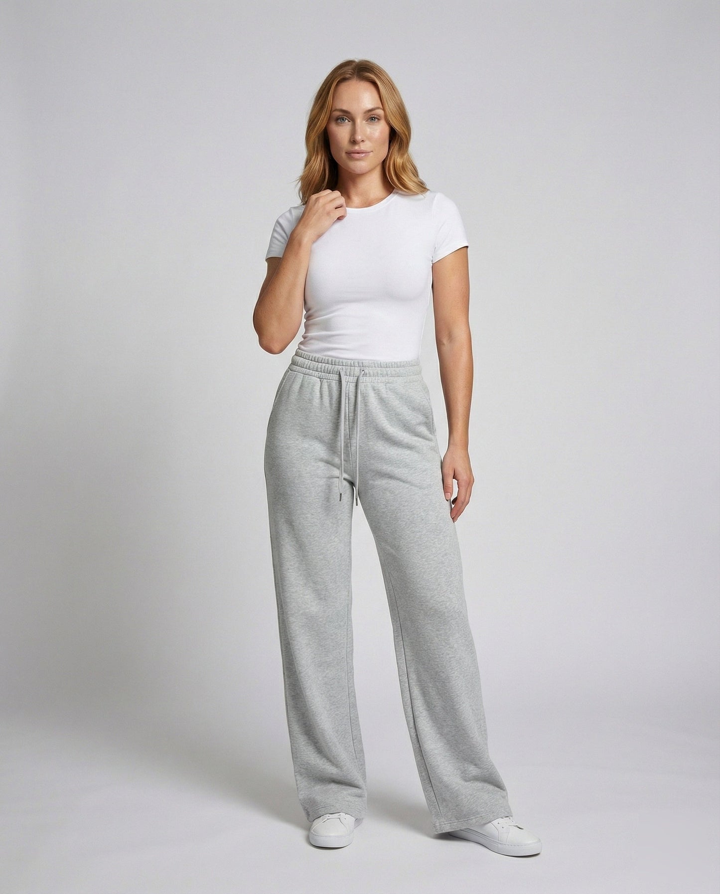 Pantaloni Jogging Donna Cotone Mix Vita Alta Comfort - Brentozzi