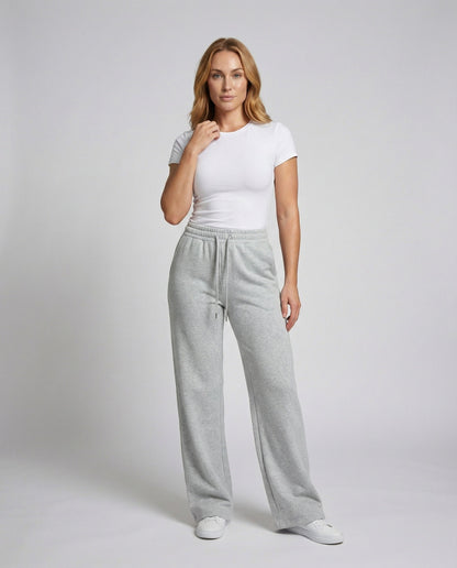 Pantaloni Jogging Donna Cotone Mix Vita Alta Comfort - Brentozzi