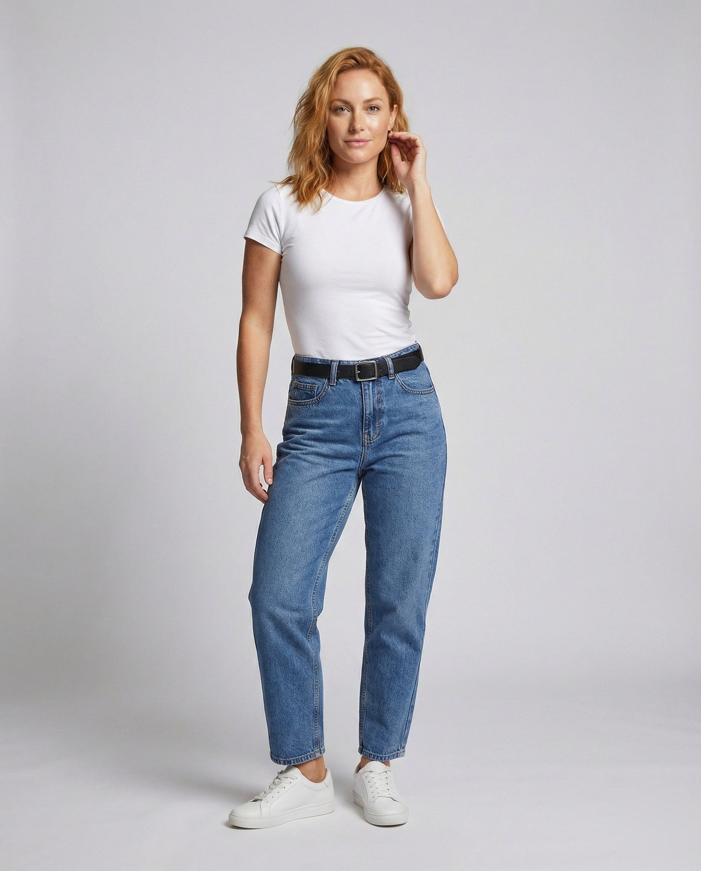 Jeans Donna Vita Alta Gamba Conica - Brentozzi
