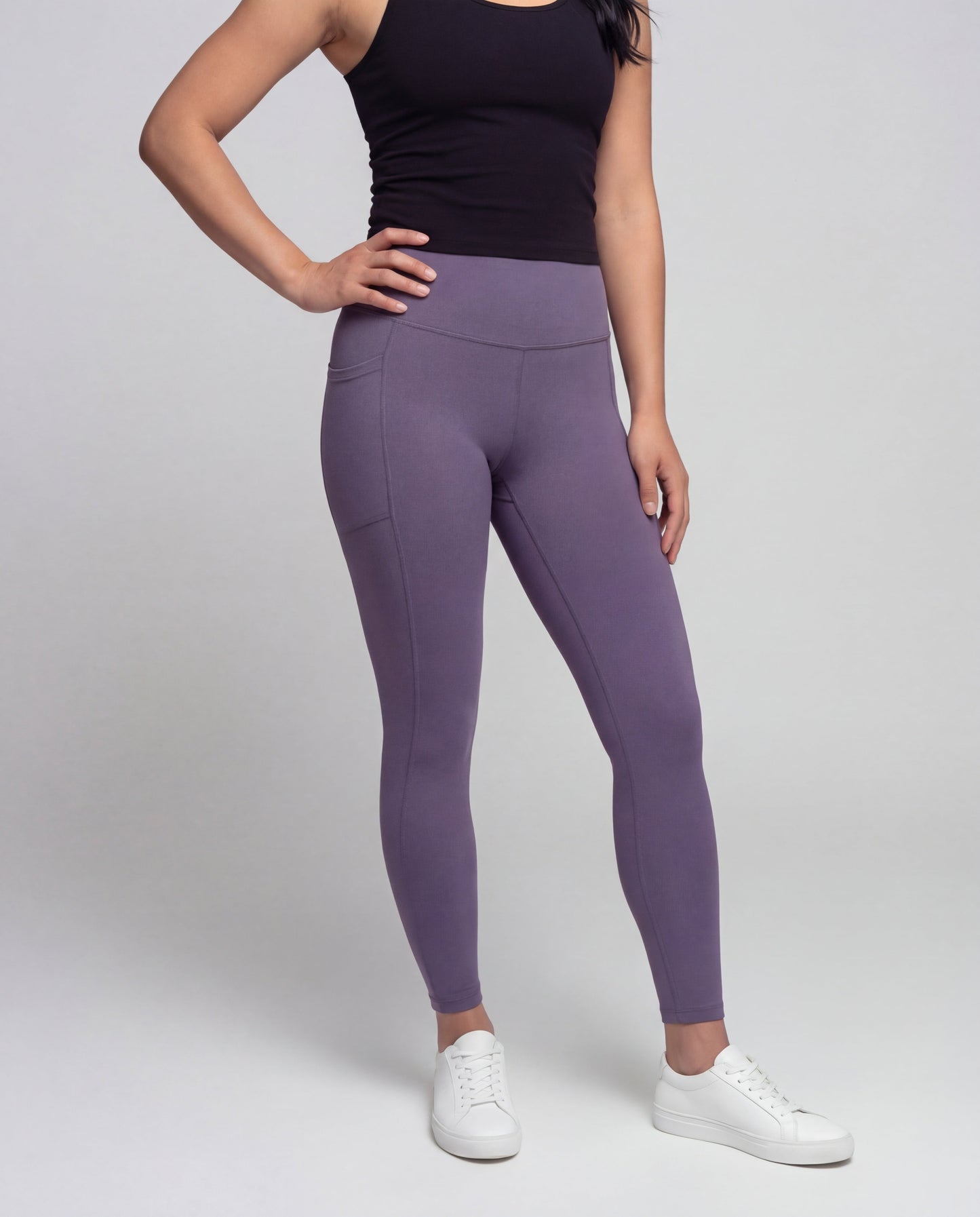 Leggings Yoga Donna Vita Alta con Dettaglio Incrociato - Brentozzi