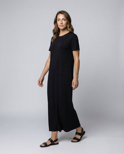 Abito Maxidress Donna Casual con Spacco Laterale - Brentozzi