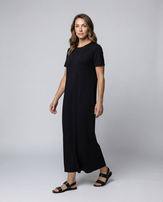 Abito Maxidress Donna Casual con Spacco Laterale - Brentozzi