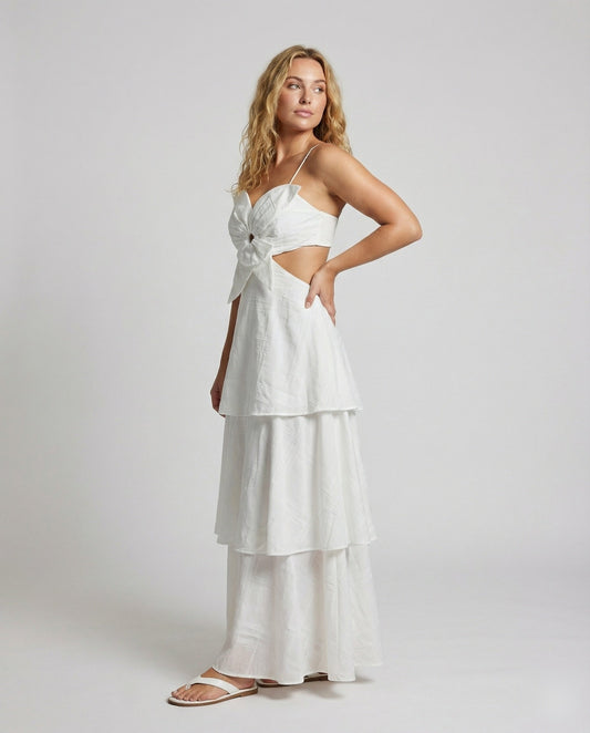 Abito Maxi Donna con Bustier a Farfalla - Brentozzi