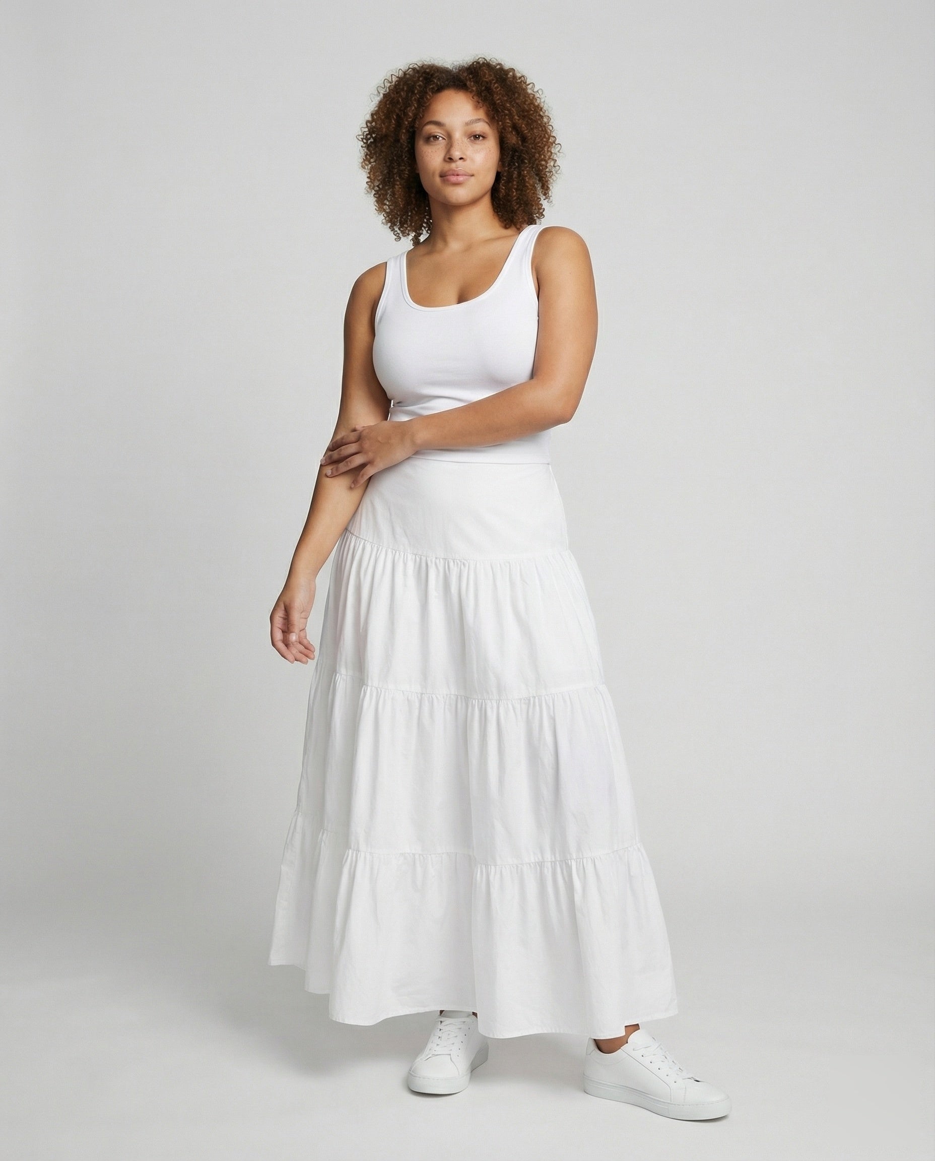 Gonna Maxi Donna Multistrato con Cintura Regolabile - Brentozzi