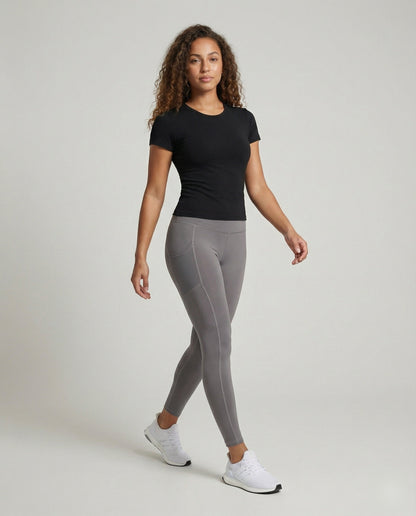 Leggings Donna Modellanti con Tasca Rete Sportivi - Brentozzi