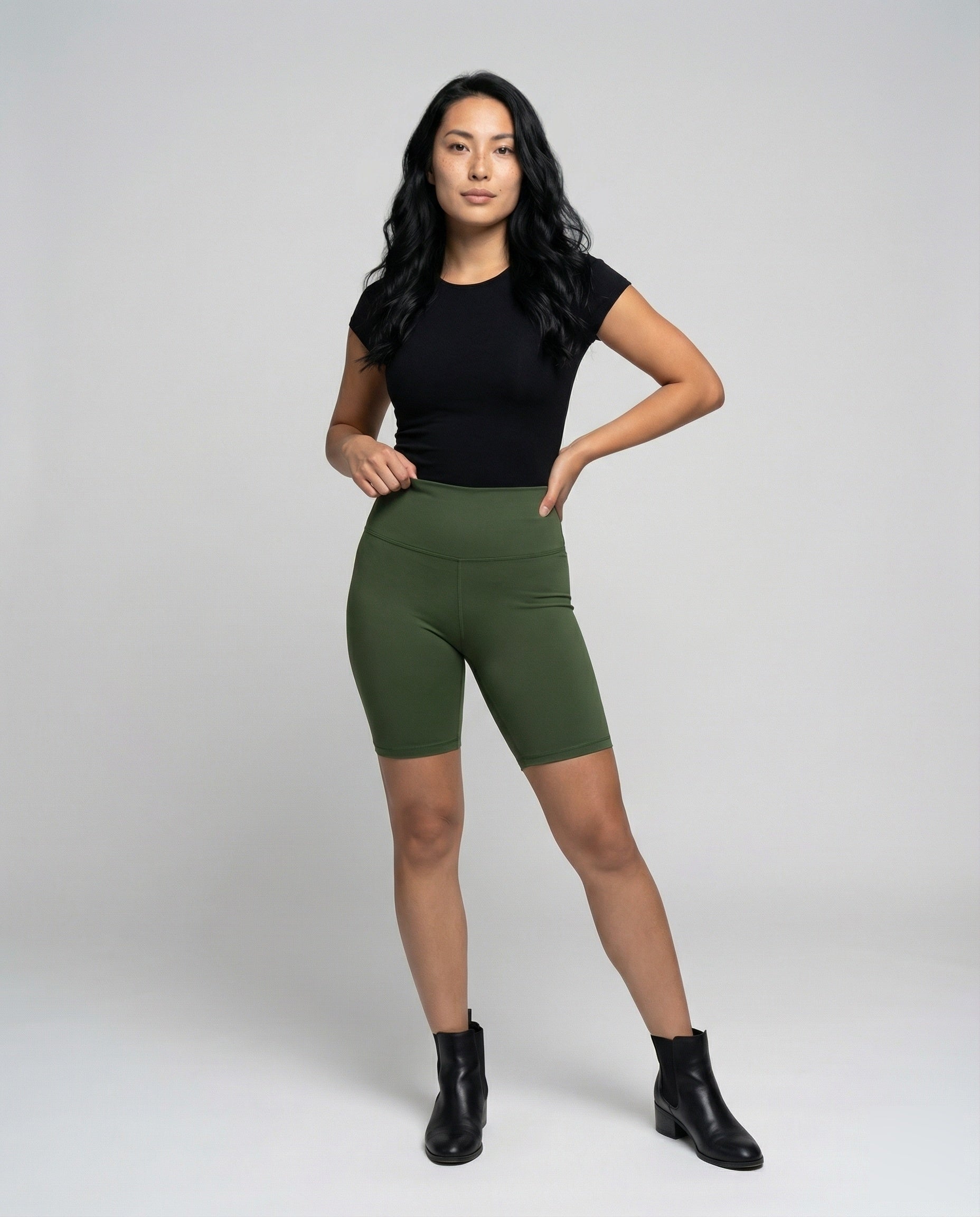 Pantaloni Ciclista Donna con Zona Addome Modellante - Brentozzi