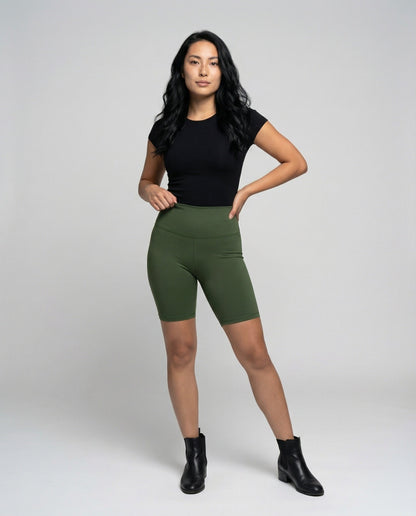 Pantaloni Ciclista Donna con Zona Addome Modellante - Brentozzi