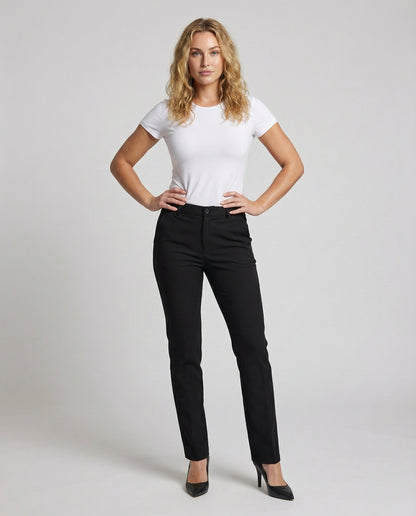 Pantaloni Business Donna Tessuto Elasticizzato Vestibilità Dritta - Brentozzi