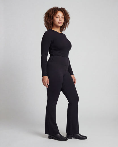 Pantaloni Donna Vita Alta Effetto Snellente Svasati - Brentozzi