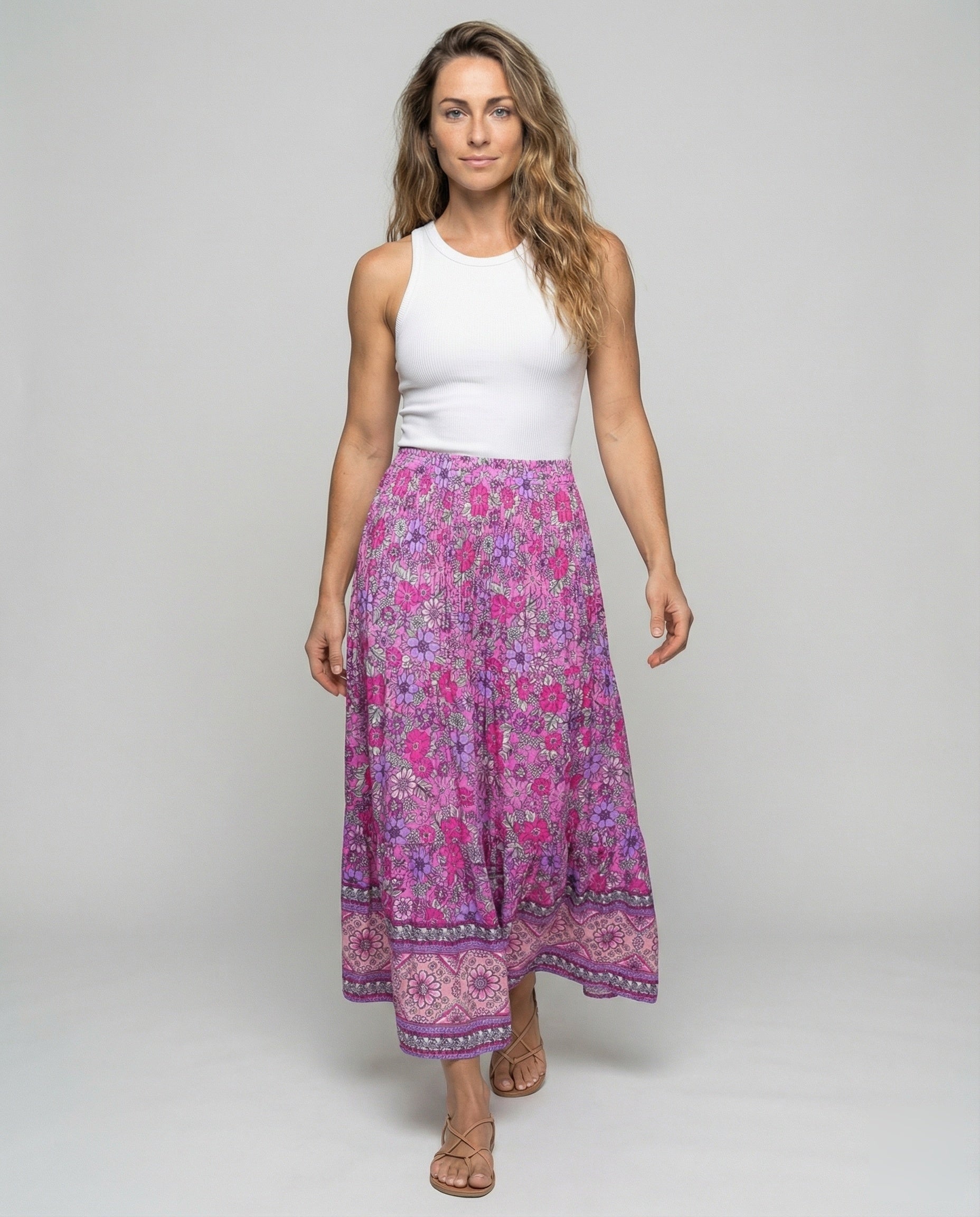 Gonna Donna Lunga a Strati Stile Boho - Brentozzi