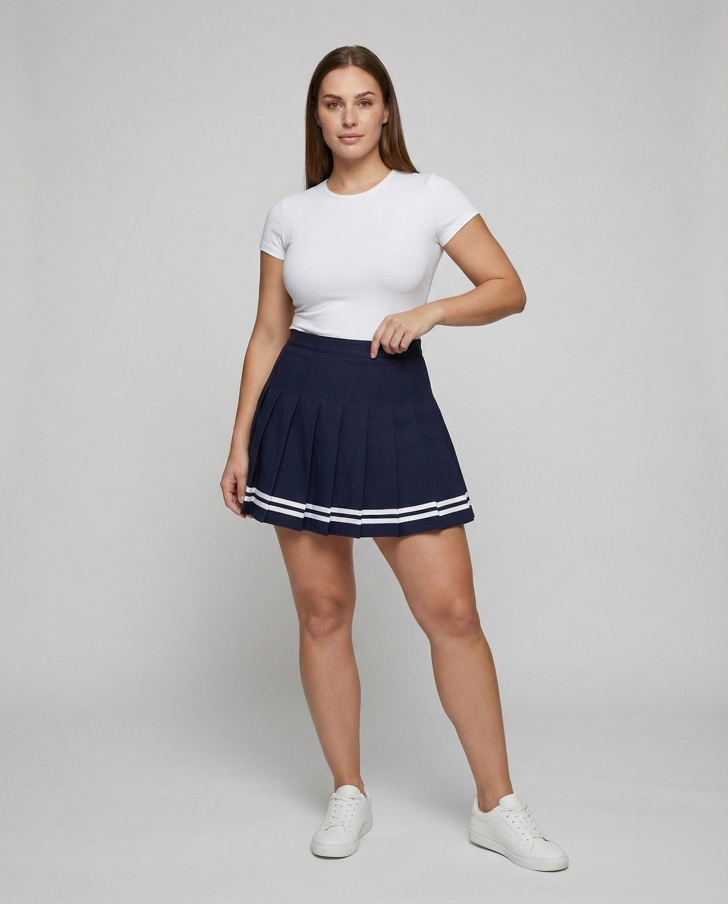 Gonna Donna Plissé Corto Stile College - Brentozzi