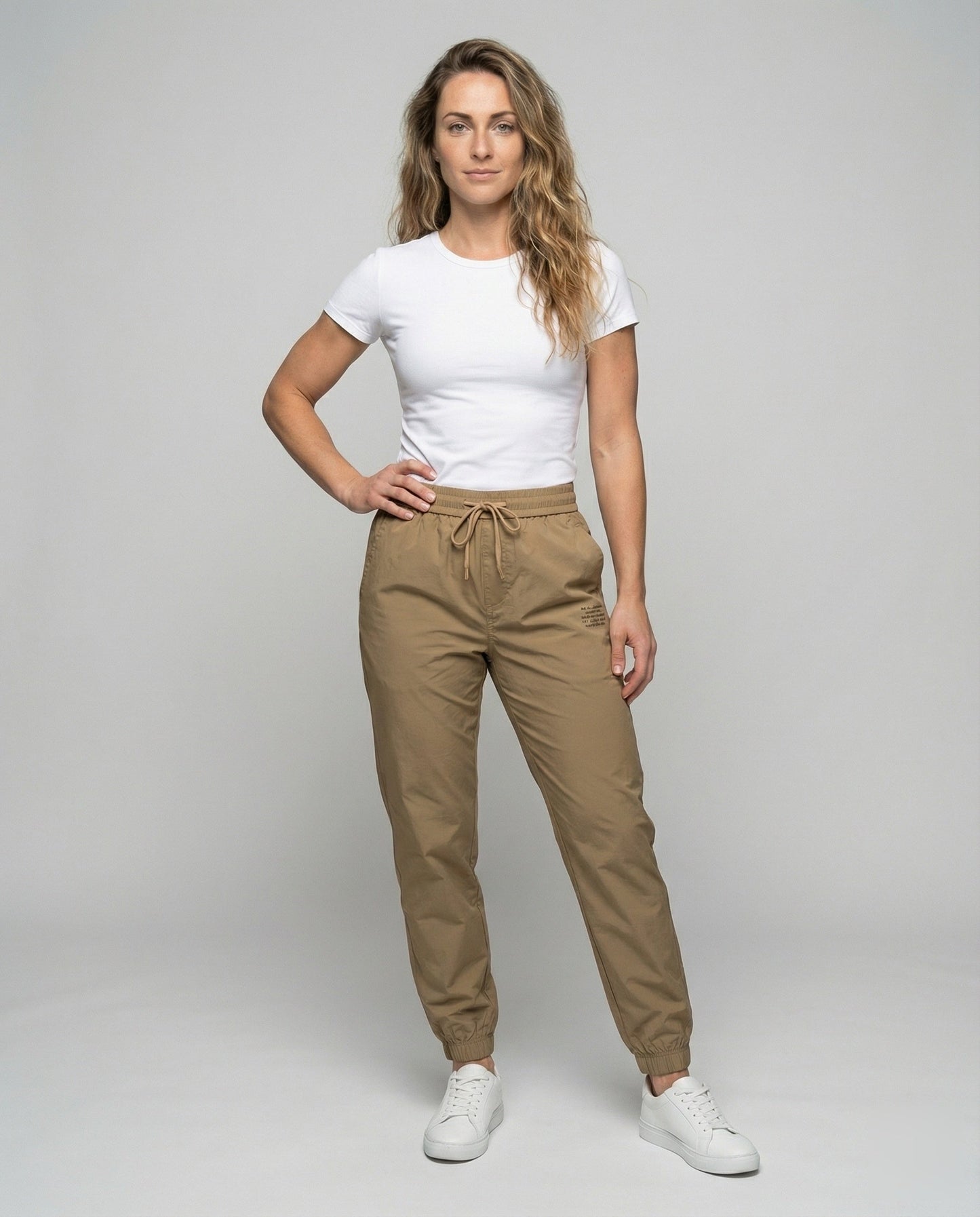 Pantaloni Cargo Donna Tasche Applicate Stile Casual - Brentozzi