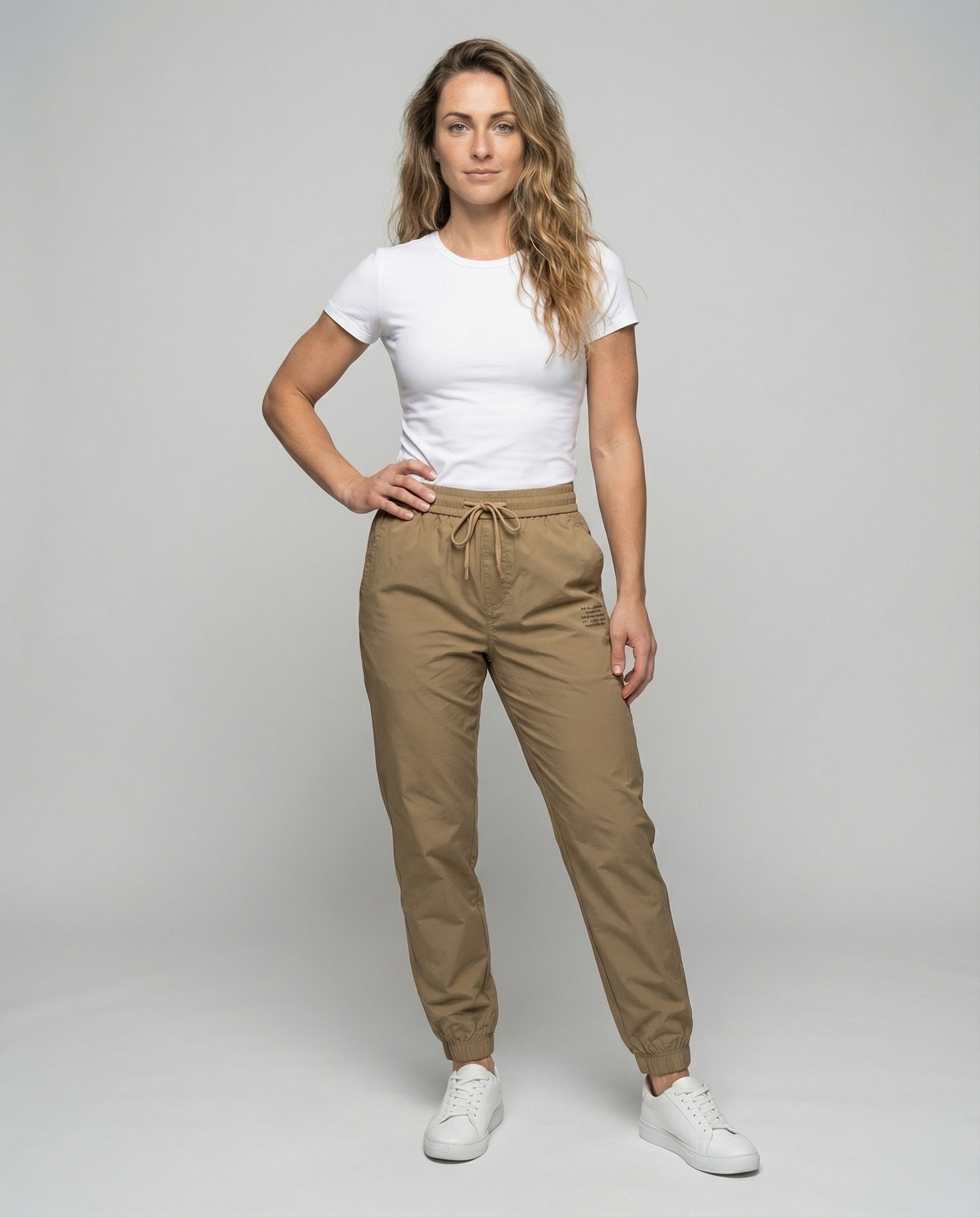 Pantaloni Cargo Donna Tasche Applicate Stile Casual - Brentozzi