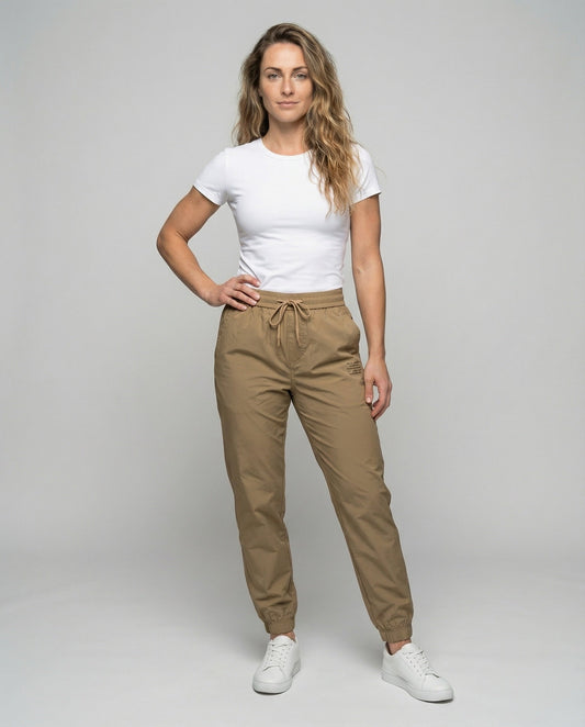 Pantaloni Cargo Donna Tasche Applicate Stile Casual - Brentozzi
