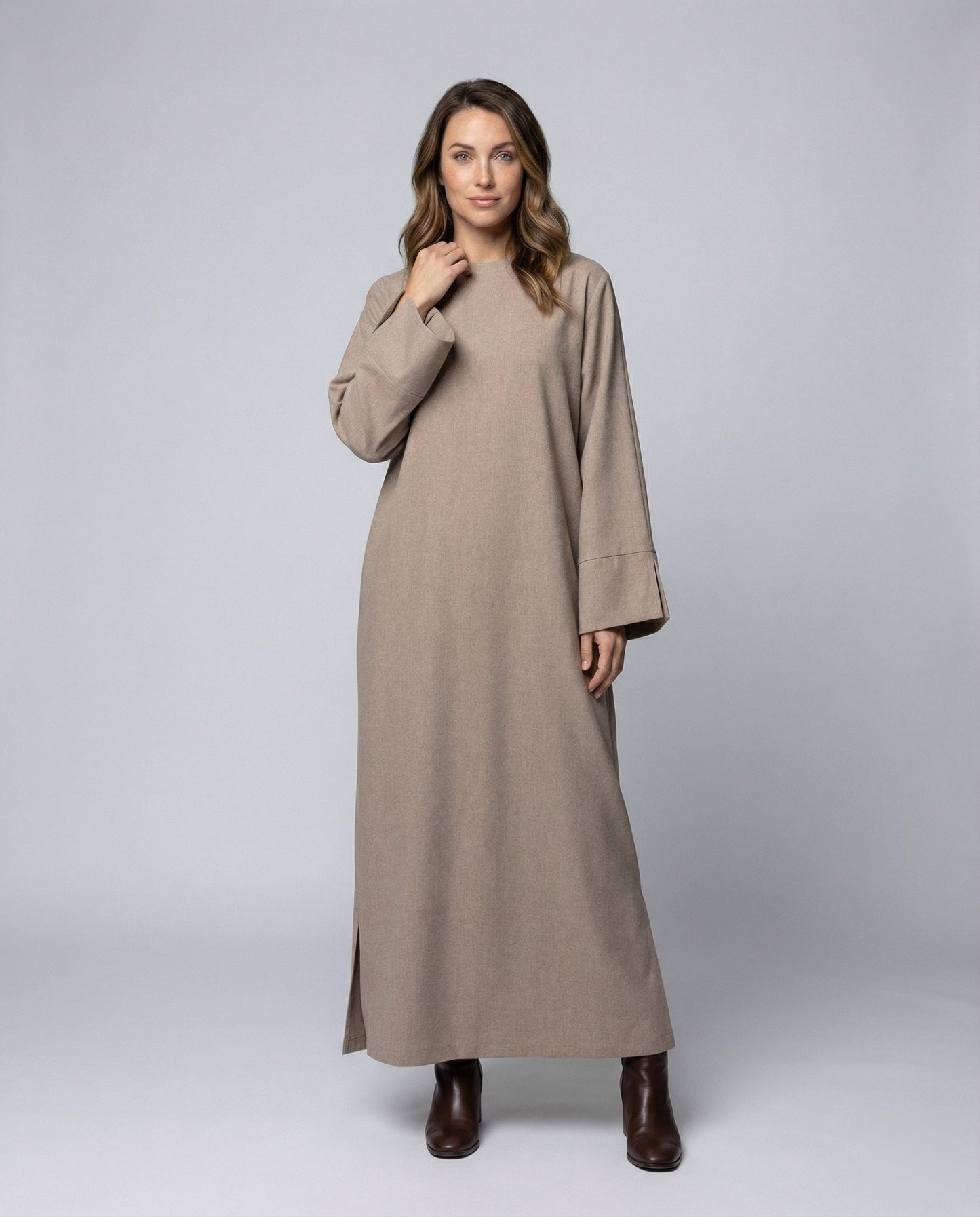 Abito Maxidress Donna in Tessuto Leggero Spalle Scoperte - Brentozzi