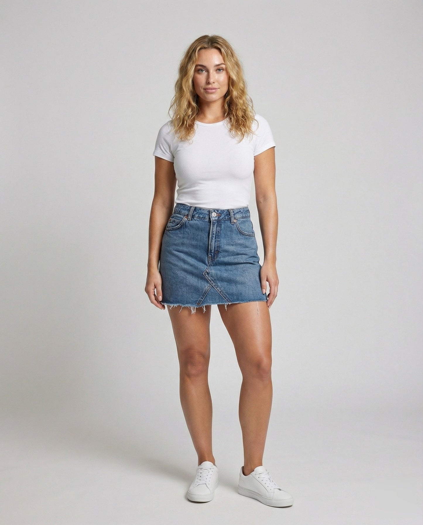 Gonna Mini Donna Jeans Asimmetrica Stile Originale - Brentozzi
