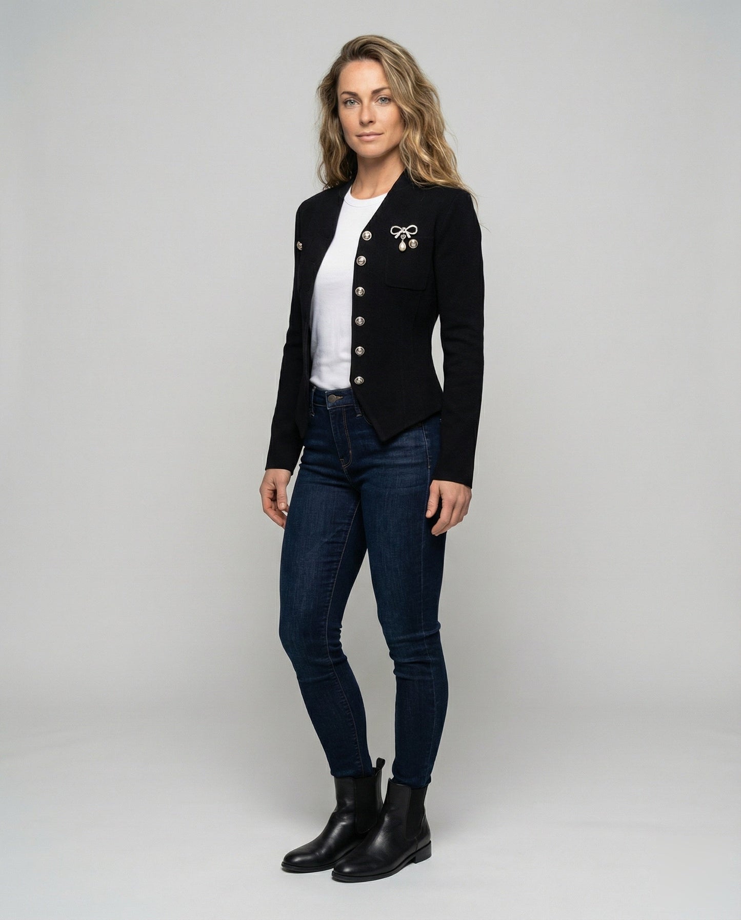 Cardigan Donna Vintage con Bottoni Stile Retrò - Brentozzi