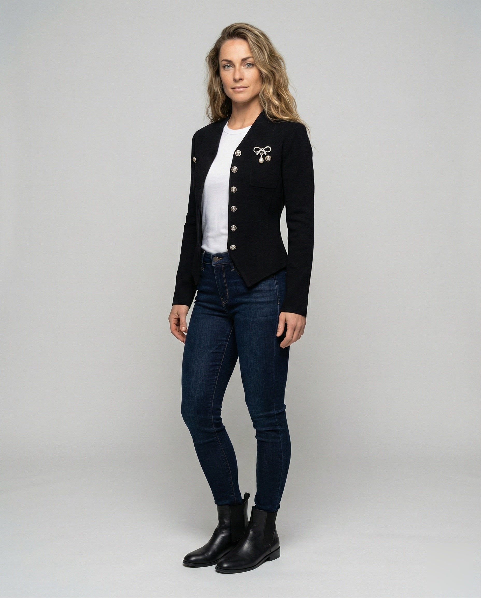 Cardigan Donna Vintage con Bottoni Stile Retrò - Brentozzi
