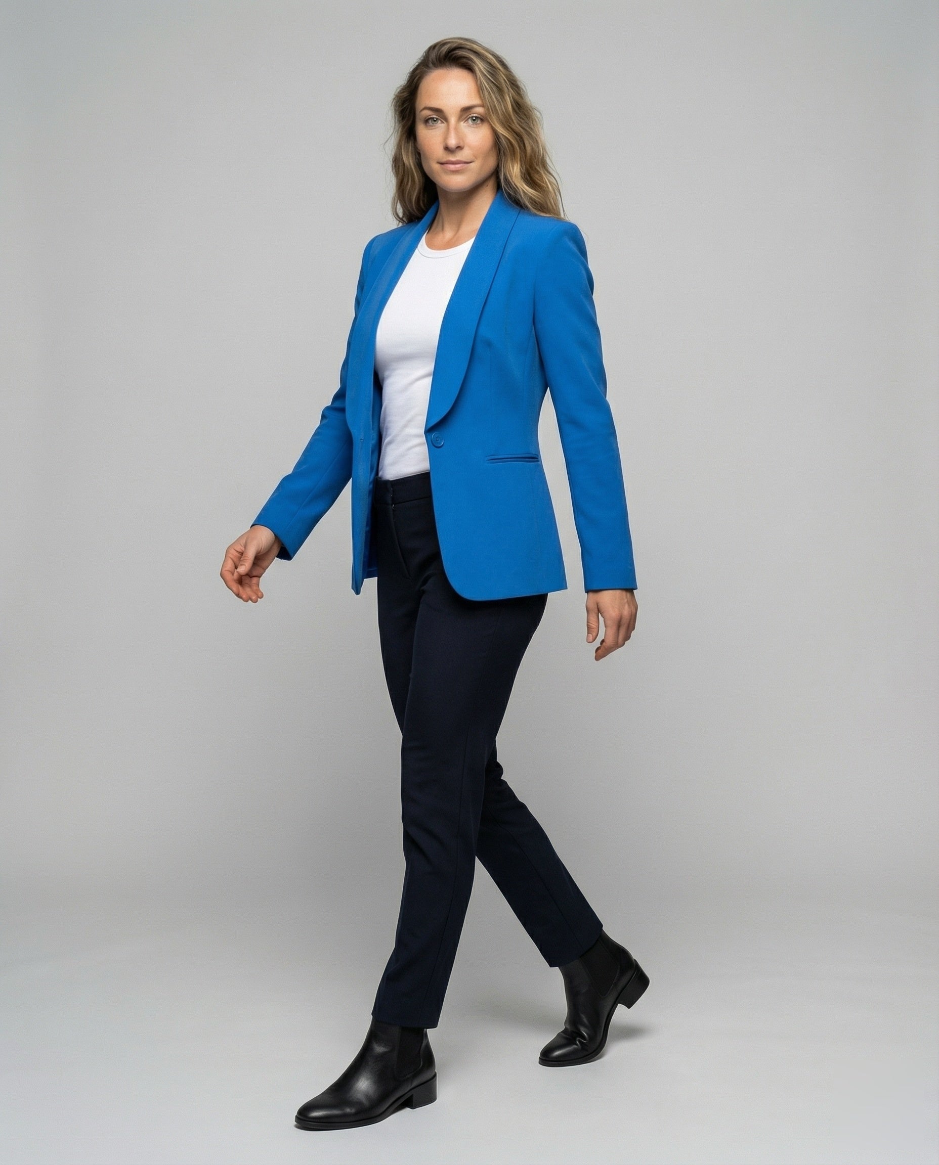 Blazer Donna con Collo a Sciarpa Morbido - Brentozzi