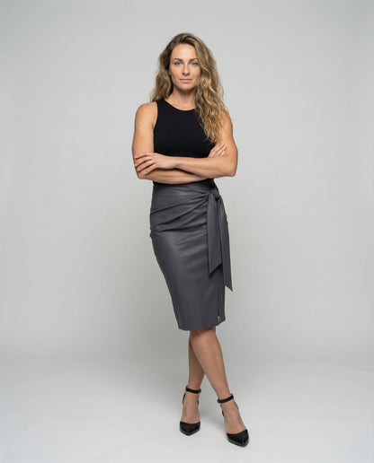 Gonna Tubino Donna Classica con Cintura Leggera - Brentozzi