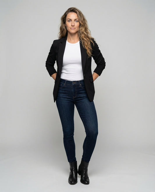 Blazer Lungo Donna Formale con Rever - Brentozzi