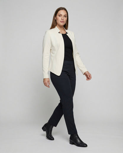 Blazer Donna Moderno Collo Alto Aperto - Brentozzi
