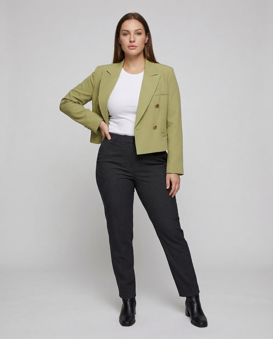 Blazer Donna con Cintura Flessibile a Incrocio - Brentozzi