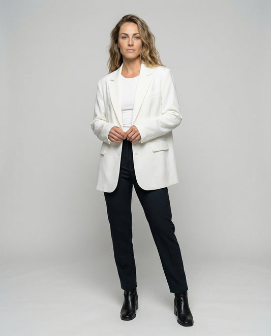 Blazer Oversize Donna Stile Boyfriend Morbido - Brentozzi