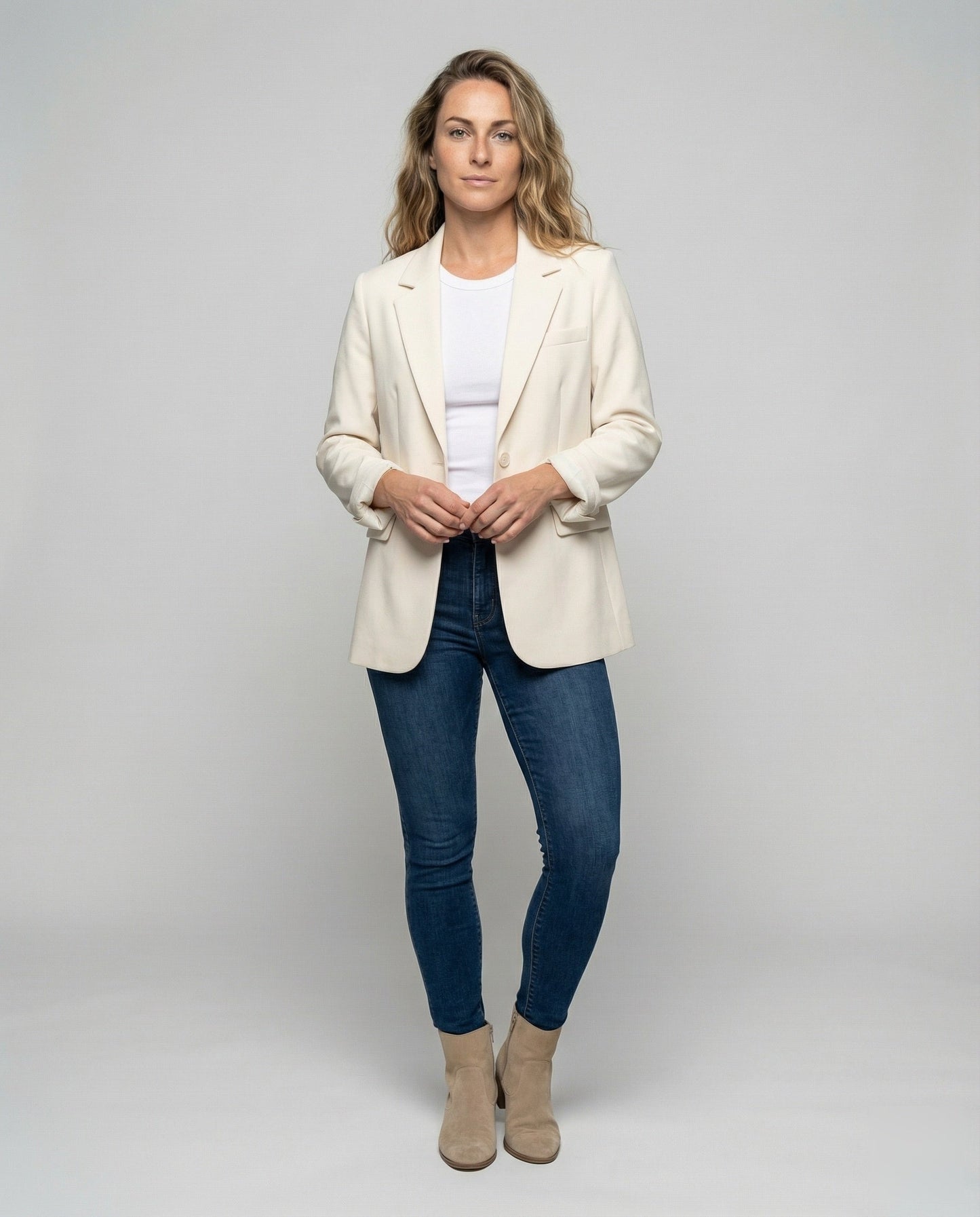 Blazer Donna Classico con Rever Elegante - Brentozzi