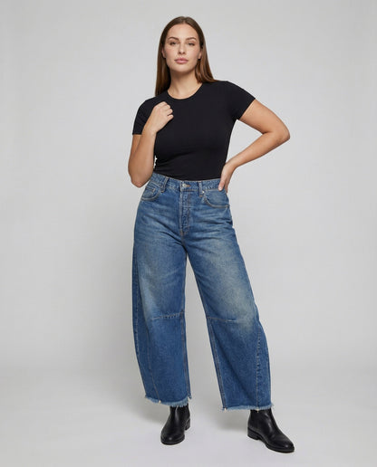 Jeans Baggy Donna Vita Bassa Stile Casual - Brentozzi