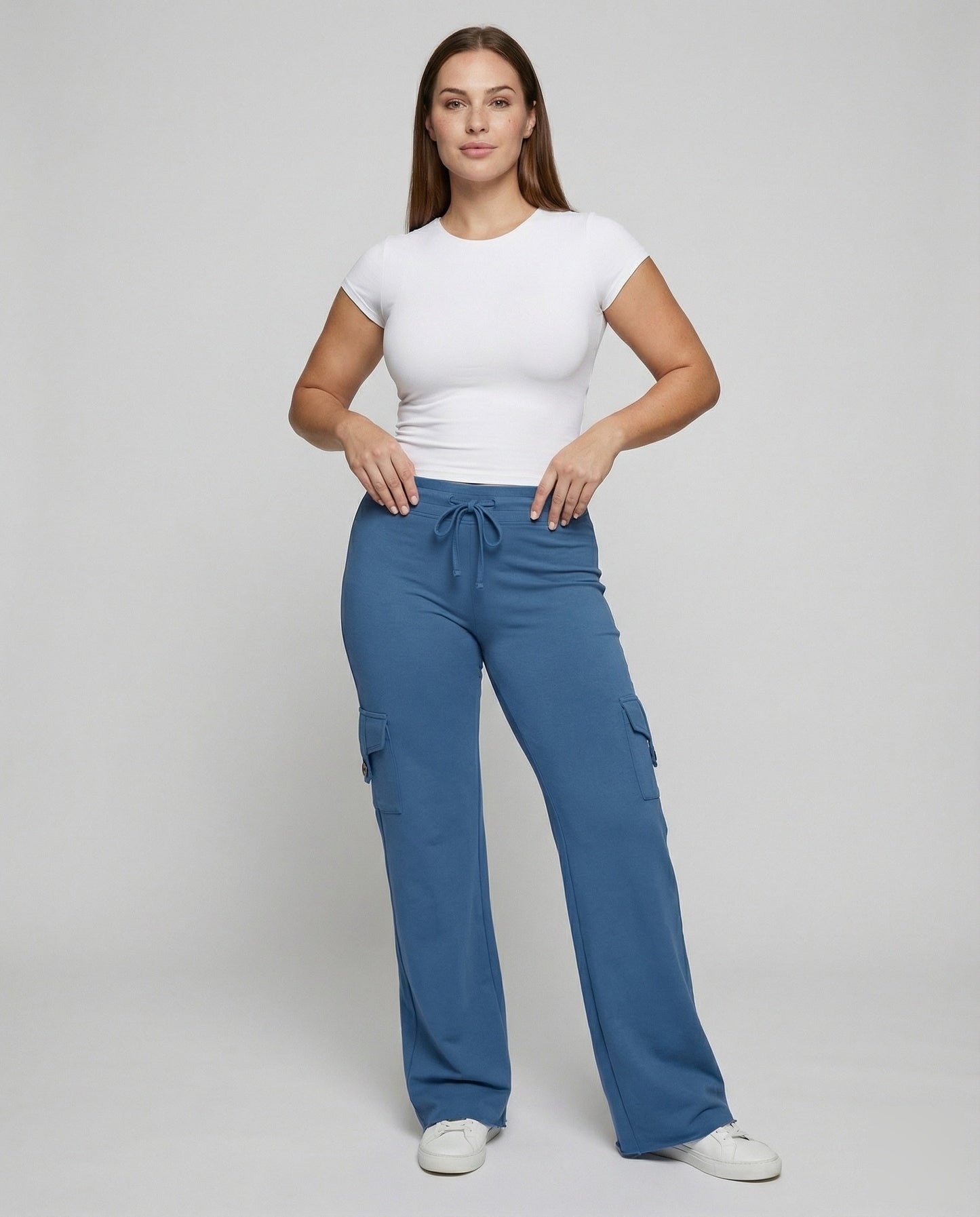 Pantaloni Cargo Donna con Coulisse Stile Palazzo - Brentozzi