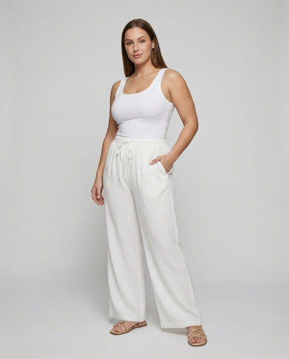 Pantaloni Estivi Donna Vita Comoda Ampia - Brentozzi