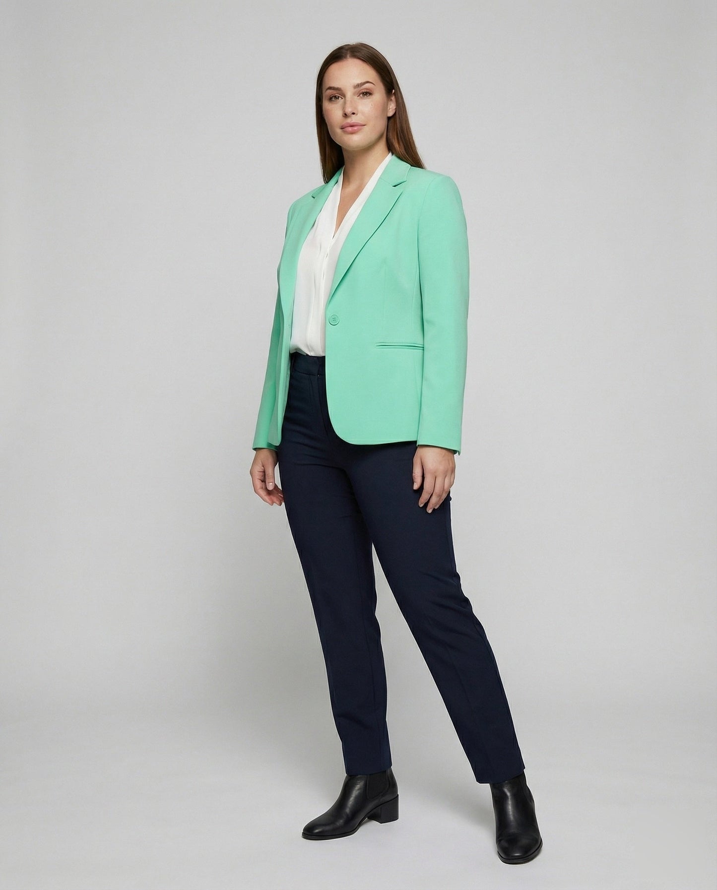 Blazer Donna Elasticizzato con Cuciture Sagomanti Slim - Brentozzi