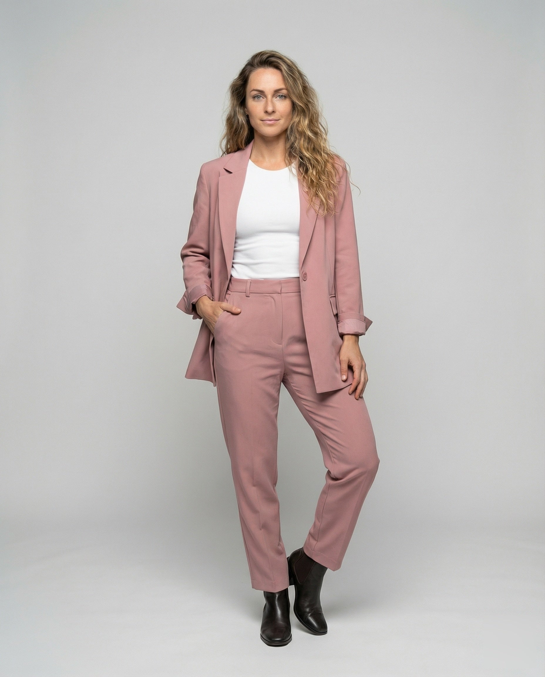 Completo Donna Pantaloni Largo e Blazer Vestibilità Ampia - Brentozzi