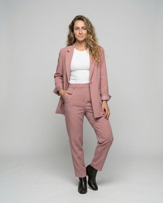 Completo Donna Pantaloni Largo e Blazer Vestibilità Ampia - Brentozzi