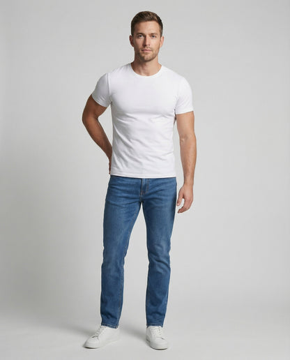 Jeans Uomo Vita Media Vestibilità Stretta - Brentozzi