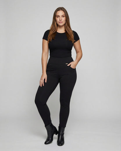 Leggings Donna Modellanti con Tasche Laterali - Brentozzi
