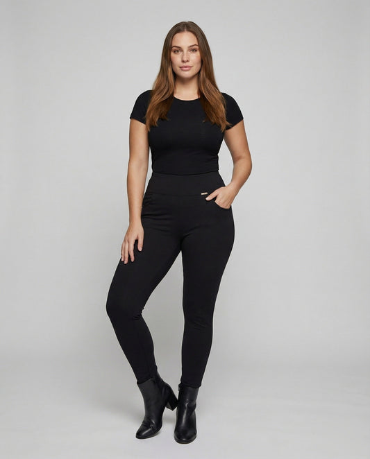 Leggings Donna Modellanti con Tasche Laterali - Brentozzi