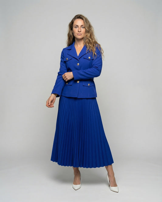 Completo Donna Blazer e Gonna Lunga Plissettata - Brentozzi