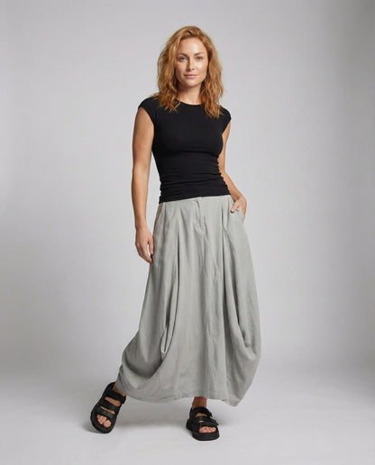 Gonna Maxi Donna Urban Pieghe a Balze - Brentozzi