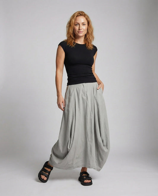 Gonna Maxi Donna Urban Pieghe a Balze - Brentozzi