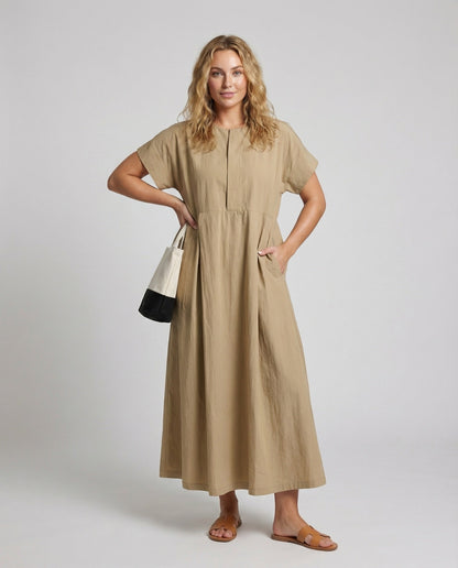 Abito Maxidress Donna Svasato Linea Ampia - Brentozzi