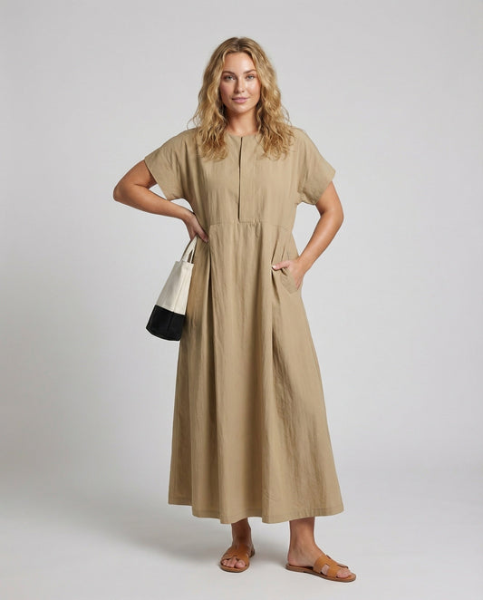 Abito Maxidress Donna Svasato Linea Ampia - Brentozzi